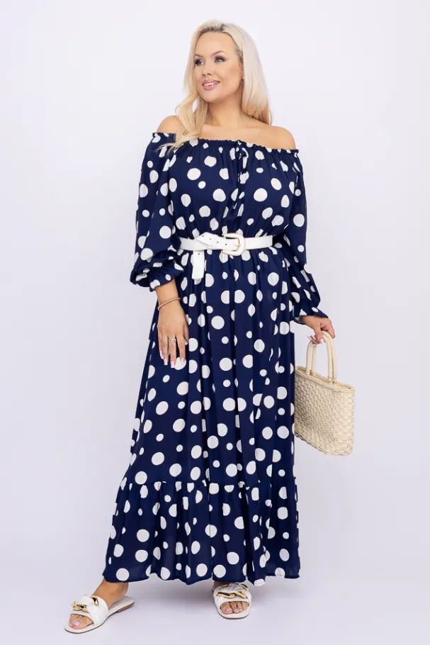 Sukienka maxi VERMI Wzór 13<Włoski Sale