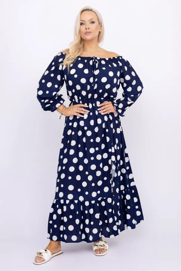 Sukienka maxi VERMI Wzór 13<Włoski Sale