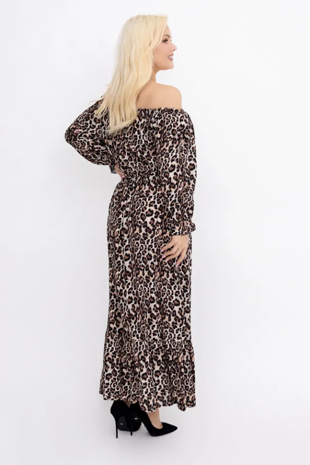 Sukienka maxi VERMI Wzór 43<Włoski Outlet