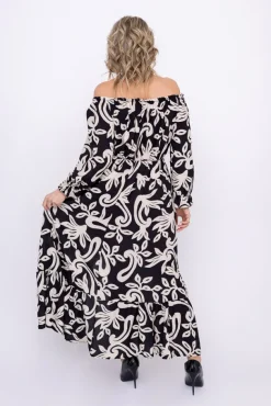 Sukienka maxi VERMI Wzór 6<Włoski Discount