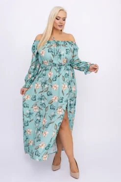 Sukienka maxi VERMI Wzór 10<Włoski Discount