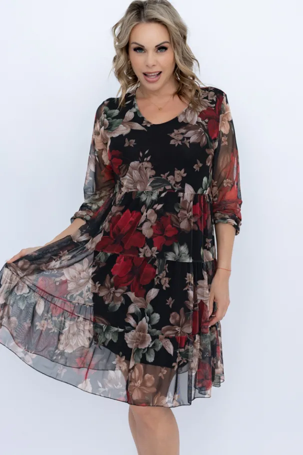 Sukienka siateczkowa KARTEMI Wzór 1<Włoski Online