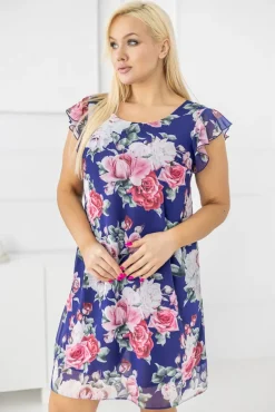 Sukienka szyfonowa SPRING Wzór 2<Polski Discount