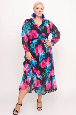 Sukienka w kwiaty NESADINA Wzór 14<Polski Online