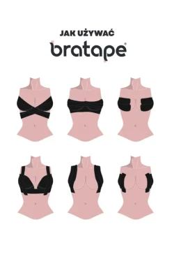 Taśma do oklejania biustu BRA TAPE<Gorteks