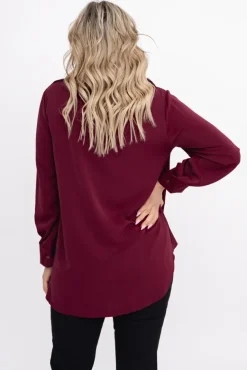 Wiśniowa Koszula PERMUZI<Włoski