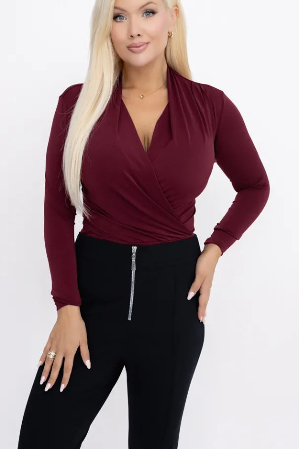 Wiśniowe Body LUXI<Włoski Online