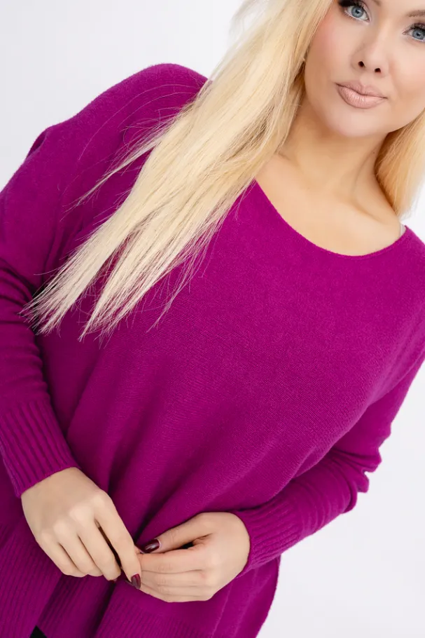 Wrzosowy Sweter FELIZZI<Włoski Hot